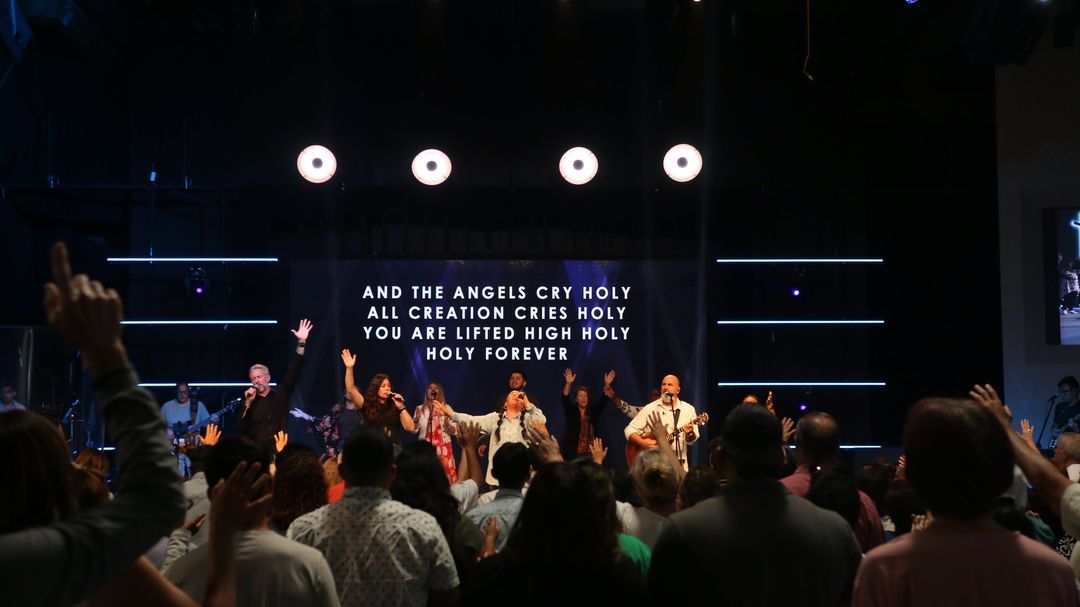 Soft pink and baby blue water ripples together in a subtle texture.